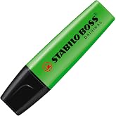 Stabilo 70/33 Boss Original Marker İşaretleme Kalemi, 2 mm ve 5 mm U&ccedil;, Yeşil