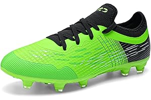 GWMDKI Mens Football Boots Cleats FG/AG Professional Spikes Soccer Shoes Teens Competition Training Sneakers