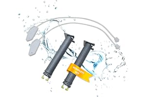 Lichtblau Türscharnierfedern 127mm x 19mm + Seilzüge 315mm I 00754865 754865 Farbcode Gelb I Türfeder Geschirrspüler I Spülmaschinen Ersatzteile für Neff Constructa Siemens Balay Bosch