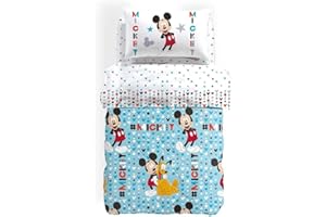 Caleffi TRAPUNTA 1 PIAZZA LETTO SINGOLO MICKEY STELLE COTONE