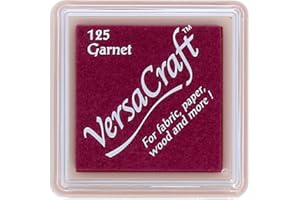 Tsukineko Versacraft Stempelkissen, Zitronengelb, klein, Granat, 3.4 x 3.4 x 2 cm, Lila