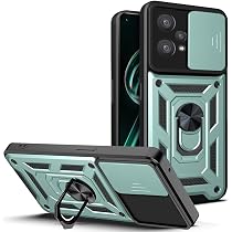 Realme 8 Pro / 8 4G Hülle Mit Fingerring – Stoßfest, 360° Drehbar, Mit Kameraabdeckung & Magnetisch (Rot)