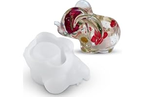 EPODA Resin Mould for DIY Crafts - Elephant Shape Epoxy Silicone Mold for Soap, Candle, Jewelry, Planter and More - Durable and Reusable Resin Mold for Crafting