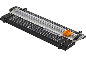 Fiskars Massicot SureCut, Format Vertical A5, Format Horizontal A4, Ligne de Coupe, Matériau Recyclé, 1077983