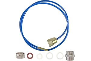 AXVRAV Hochdruck Rohrreiniger, Hochdruck Abflussreiniger,Rohrreinigungsschlauch für Wasserhahn 3 Meter Länge, Abflussreiniger Mit Wasserdruck für M22 M24 und 1/2 Zoll für Abflussrohr, Blau