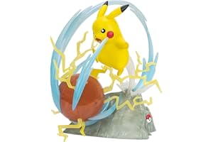 Pokémon- Estatua de Lujo-Pikachu Figura, Multicolor (Jazwares PKW2370)