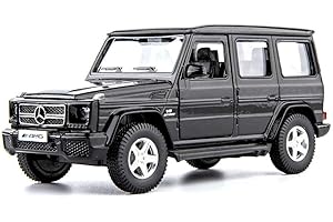 RMZ City 1/36 Scale Mercedes Benz G63 Casting Car Model, Zinc Alloy G Wagon Toy Car for Kids, Pull Back Vehicles Toy for Toddlers Kids Boys Girls Gift (Black)