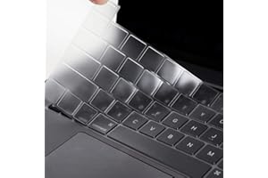EooCoo Protection Clavier Compatible pour 2019 MacBook Pro 16 Pouces Touch Bar (Modèle：A2141), AZERTY EU-Layout, TPU Clair