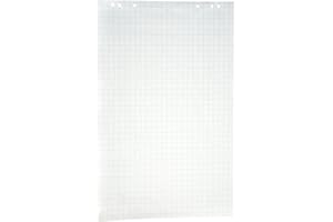 WHITEBOARD-DIRECT-DE Bloc de papier pour tableau à feuilles, format 650 x 1000 mm, VE 5 pièces d'environ 20 feuilles.
