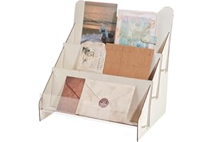 PH PandaHall Espositore per Biglietti D'Auguri e Adesivi Multiuso in Legno Portatile per Venditori e Bancone per Vendita Al Dettaglio