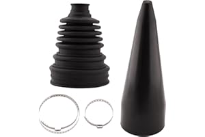 WateryWave Universal CV Boot Installation Mount Cone Tool with 2 Clamps for Fitting Stretch CV Dust Cover Boot CV Joint Drive Shaft Installation CV Boot Tool Robust CV Boot Installation Kit