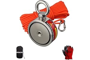 Mutuactor W połączeniu z potężnymi magnesami wędkarskimi o sile ciągnięcia 320 kg, magnes neodymowy N52 z wytrzymałą liną 20 m, do wędkowania i podbierania magnetycznego