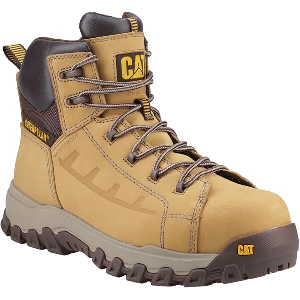 Cat Footwear Mobilize Stivali Da Lavoro Uomo: Pelle Pieno Fiore, Puntale In Lega, Antiscivolo