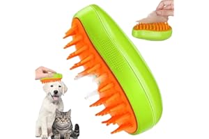 THMSLYN Cepillo de Vapor para Gatos, 3-en-1 Steamy Cat Brush, Cepillo de Masaje a Vapor para Gato, Cepillo para Gatos para Mudar de Pelo, Vepillo de Vapor Autolimpiable para Gatos Perro