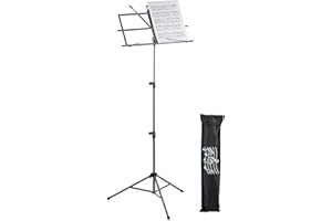 ‎RELAXDAYS Relaxdays Stojak na nuty, składany pulpit na nuty, wys. x gł.: 140 x 53 x 49 cm, wysuwany, z metalu, gitara, skrzypce, śpiew, szary