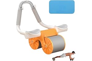 TKGEOUE Ruota Addominale A Rimbalzo Automatico,Ruota Addominale,Rullo Di Allenamento Per Addominali,per Allenamento di Forza Fitness per Casa Attrezzi Palestra Multifunzione