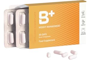 B+ Weight Managment 30 Capsules, 30 Days Supply, Supplements Sanctuary, Natural Food Supplement
