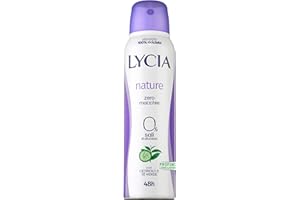Lycia, Nature Cetriolo e Tè Verde, Deodorante Spray con Antibatterico Naturale, Freschezza Prolungata, Formula Zero Macchie, Efficace fino a 48H, Senza Sali di Alluminio, 150 ml