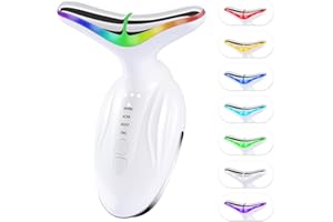 KOJ RLX Face Massager Electric,Microcurrent Facial Device 4 Modes,Dual-Pole Electric Massage Head,7 LED Facial and Neck Massager with Thermals,Vibration,Face Sculpting Device for Skin Care,Tightening