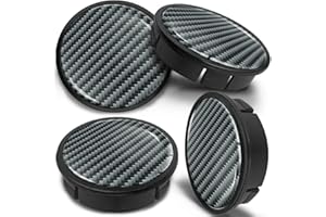 SkinoEu 4 x 60mm ABS Car Alloy Wheel Centre Universal Rims Hub Center Caps Auto Tuning Logo Emblem Silver Black Carbon CX 12