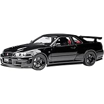 AUTOart スカイラインGT-R BNR34 Nismo Z-Tune AUTOart 1/18 ニスモ R34 GT-R Z-tune （ブラックパール） 7746