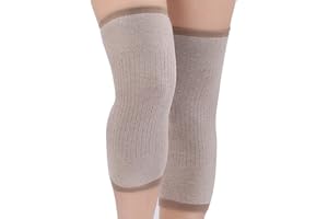Ashuxxn Genouillère en Laine Cachemire Unisexe Genouillères Unisexe en Laine Chaude Genouillères élastiques Genouillères de Sport Légères Chaud Protège-Genou pour la danse les sports de plein (Kaki)