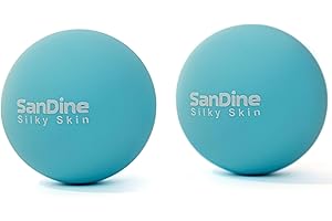 SANDINE SILKY SKIN Sandine - Palline da massaggio Lacrosse per massaggio profondo dei tessuti, allevia la tensione, allevia il dolore muscolare, migliora la flessibilità, ideale per terapia miofasciale dei trigger