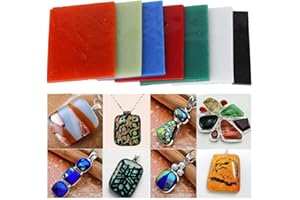 MUCOFEI 21 hojas de vidrio de ojo de diana para horno de microondas, vidrio fusionado, accesorios para hacer joyas