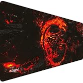 Digipod Gaming Player Mousepad 90X40 XXL Anti-Slip Base RED DRAGON 4mm Thickness