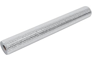 ALVINLITE Aluminum Radiator Reflector Foil Panels Heat Reflective Insulation Roll, Bubble Radiator Foil, Multi Purpose Insulation for Wall Attic HVAC Garage Shed Hutch Kennel Campervan (2m x 45cm) Tops