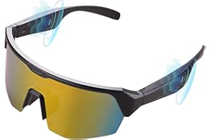 OBEST Occhiali da Ciclismo Sole Intelligenti, Bluetooth Stereo Senza Fili Audio, Cancellazione del Rumore, Risposta One-Clic, Protezione UV, Navigazione Vocale, Adatti per Alpinismo, Sciare e Corsa