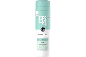 ‎8X4 8X4 Fresh Lime Deospray, Deodorant mit frisch-fruchtigen Zitrusnoten, erfrischendes Deo ohne Aluminium (ACH) mit 48h zuverlässigem Schutz (150 ml)