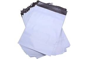 MFLABEL 100 pezzi Buste per Spedizione Vinted, (9x12in/22,9x30,5cm) Non Trasparenti, Impermeabile, Auto-Adesivi, Plastica Buste Postali per Spedizioni Buste Sacchetti Buste da Regalo