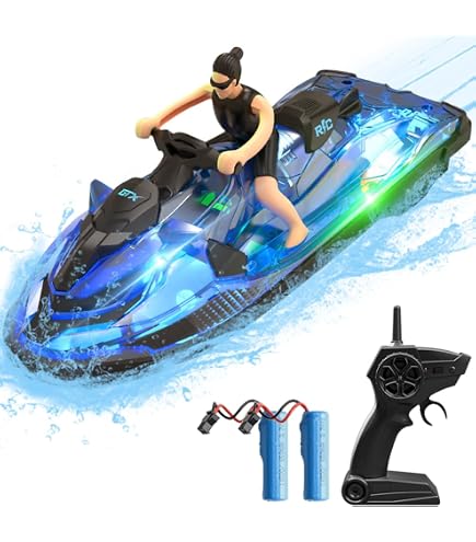 PATEMZON Bateau Télécommandé, 1:72 DIY Modèle Analogique Bateau RC, Navire Telecommandé Enfant avec Lumières LED, 2.4GHz Navire de Sauvetage, Jouets de Piscine pour Enfants et Adultes PATEMZON Bateau Télécommandé, 1:72 DIY Modèle Analogique Bateau RC, Navire Telecommandé Enfant avec Lumières LED, 2.4GHz Navire de Sauvetage, Jouets de Piscine pour Enfants et Adultes