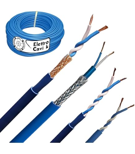 Cavo Schermato Elettrico Cavo Schermato FR2OHH2R 2x1,5 Mm² - 100 Metri Antifiamma Bipolare Per Impianti Elettrici Cavo 1,5 Mm Elettrico