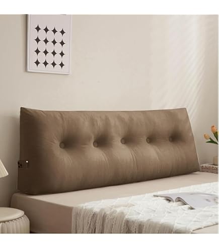 UWOBTN Cuscino Da Lettura Divano, 60/70/80/90cm Schienale Testata Letto,Grande Cuscini Lettura Testiera, Removibile Lavabile Cuscino Da Parete,Supporto Lombare Cuscino(Color 4,90x50+18cm