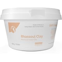 Ghassoul Marokkanische Tonerde – 100% Natürlich Für Haut & Haar, 500g | Anti-Akne, Straffende Maske, Shampoo Für Fettiges Haar