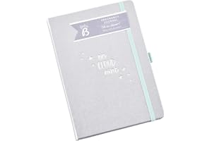 BUSYB Diario della Gravidanza Baby B Argento a Partire da 4 Settimane