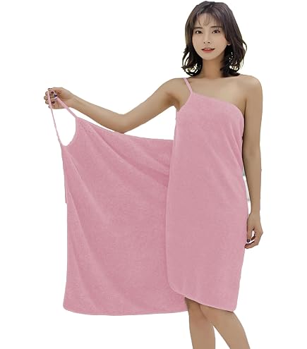 Abito Asciugamano In Microfibra Con Spalline: Asciugatura Rapida, Perfetto Per Spiaggia, Piscina E SPA, Vestaglia Leggera Da Donna