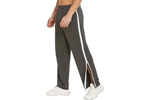 PINSPARK Pantalon de Rééducation pour Homme avec Fermeture éclair sur Toute la Longueur Pantalon de Jogging Pantalon Détachable