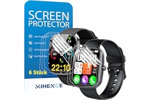 MIHENCE Screen Protector Compatible with WeurGhy/Kuizil 1.91 Inch Smartwatch T70, TPU HD Screen Protector for T70 1.91 Inch Smartwatch [Pack of 6]
