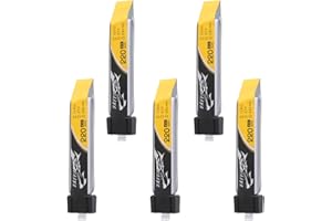 Tattu Batería LiPo 220mAh 3.7V 45C 1S con Conector Ultra Micro (5 Piezas) para Blade Inductrix Tiny Whoop FPV Nano QX Nano CPX Nano CPS E-flite Micro avión