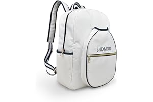 SNDMOR Bolsa de Pickleball, Bolsa de Bádminton para 2-4 Raquetas, con Gancho y Tarjetero, Adecuado para Pickleball, Bádminton, Squash, y Otros Deportes de Raqueta