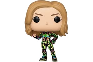 Funko Pop! Vinyl Bobble Captain Marvel with Neon Suit - Figura de Vinilo Coleccionable - Idea de Regalo- Mercancia Oficial - Juguetes para Niños y Adultos - Movies Fans - Muñeco para Coleccionistas