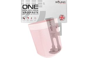 Sound Bass ONE, GEN 2, ONE SL, Play:1 Väggfäste, Vit, Enkelt | Kompatibelt Med Sonos ONE, ONE Gen 2, ONE SL & PLAY1, Tilt- och Svängbart, Enkelt (1 st)
