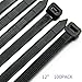 Price comparison product image Cable Zip Ties Heavy Duty 12 Inch, Ultra Strong Plastic Wire Ties with 120 Pounds Tensile Strength, 100 Pieces, Nylon Tie Wraps with 0.3 Inch Width in Black & White, Indoor and Outdoor UV Resistant