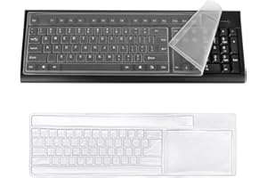 WKRTDY Ultra-dünner wasserdichter Silikon-Tastaturschutz für Desktop-Computer - Universeller Schutz für Tastatur, Staub- und wasserabweisende Abdeckung - 1 Stück