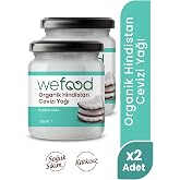 Wefood Organik Hindistan Cevizi Yağı 150 ml 2'li (Soğuk Sıkım)