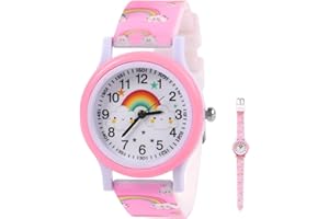 ZhongShuang Kids Watch, Watches for Girls,Toddler Watches for Kids, 3D Cute Cartoon Toy Watch, Silicone Band, Birthday Gifts for Girls Boys Age 2-12 Years Old