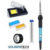 SOLINPATECH 60w Sıcaklık Ayarlı Kalem Havya Stand Lehim Bant Lehim Pastası Seti